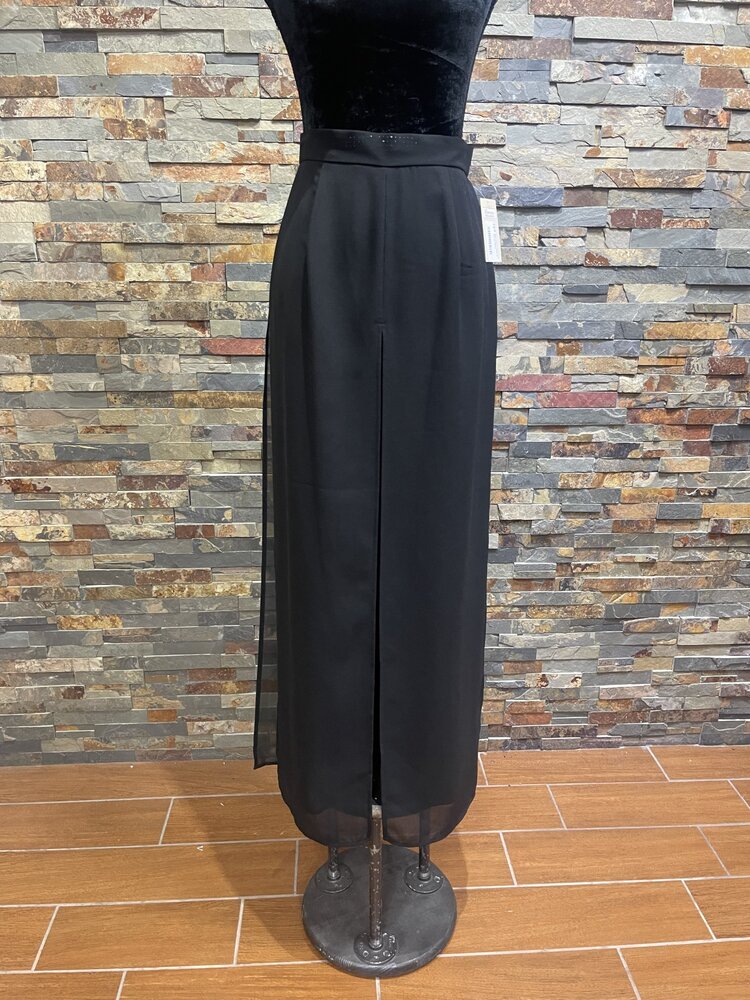 Black Palazzo Pants w/ Side Slit