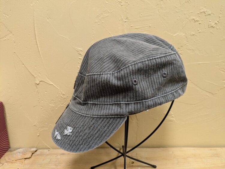 Gray & Silver Bejeweled Hat