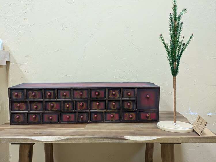 Holiday Wooden Advent Calendar