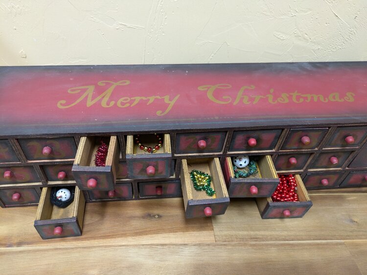 Holiday Wooden Advent Calendar