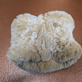 Tan Knitted Rabbit Headband, O/S