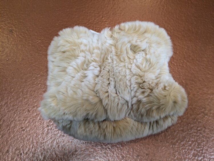 Tan Knitted Rabbit Headband, O/S