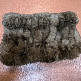 Brown Knitted Rabbit Headband, O/S