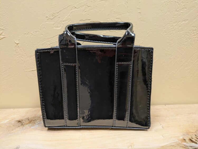 Black Mirror Metallic Small Tote Bag