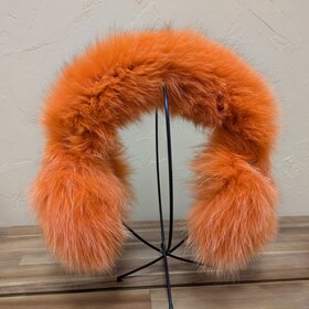 Orange Fox Fluffy Earmuffs, Size O/S