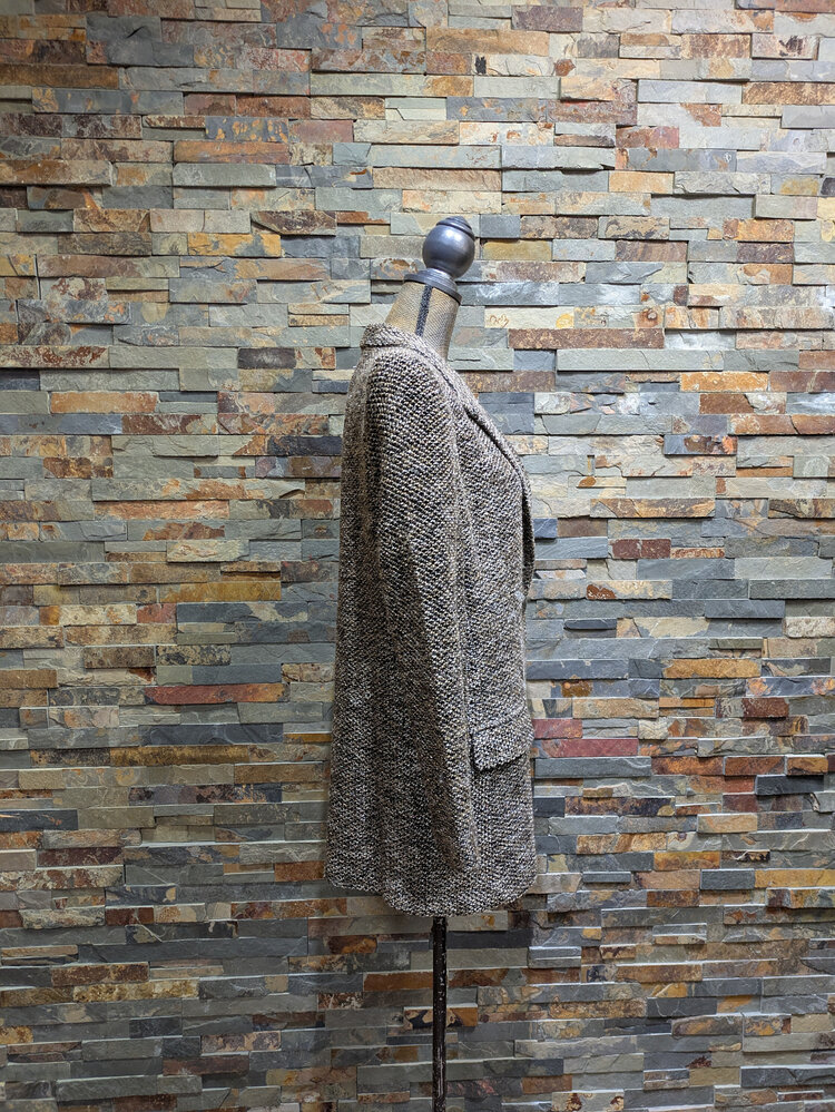 Caché Black & Gold Tweed Blazer, Size 14