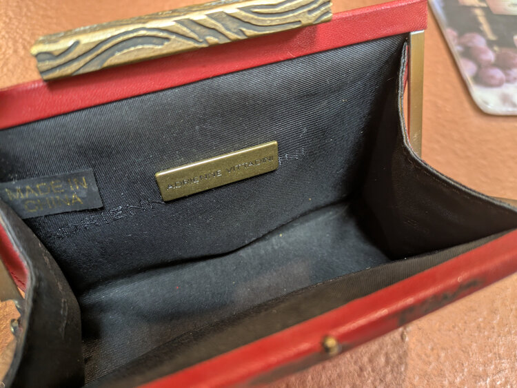 Red Dyed Cow Hide Coin Purse