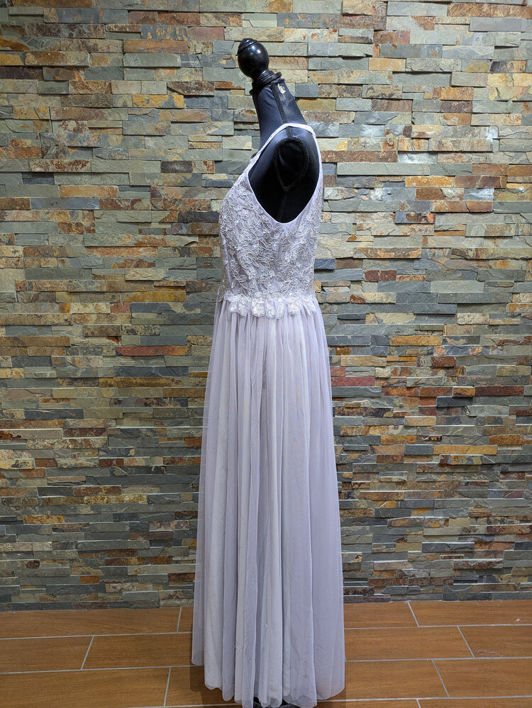 Speechless Lilac Purple Embellished Halter Top Ballgown, Size 15