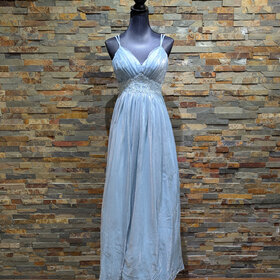 Teeze Me Sky Blue Embroidered Ballgown, Size 3/4