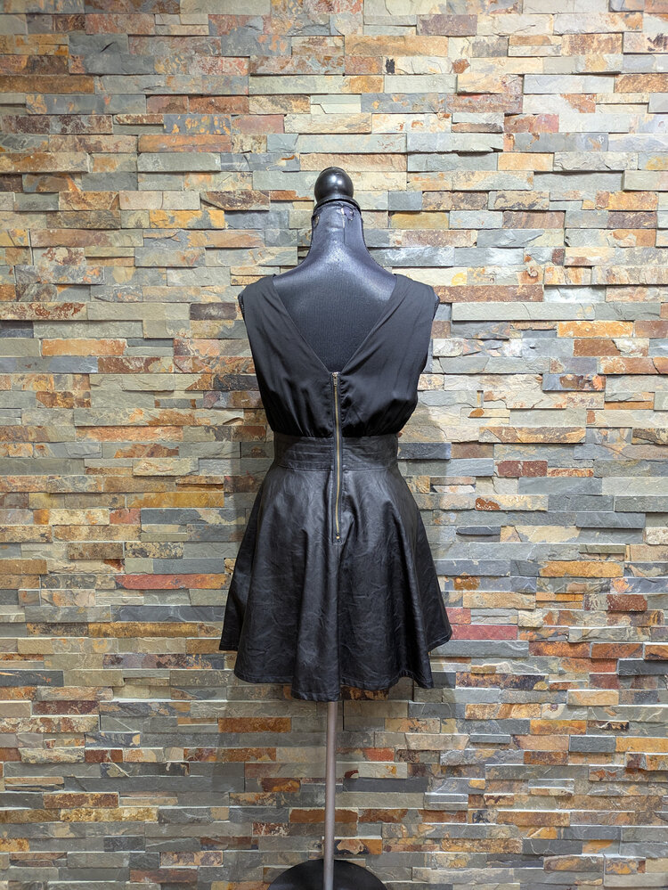 Black Formal Fit & Flare Dress, Size S