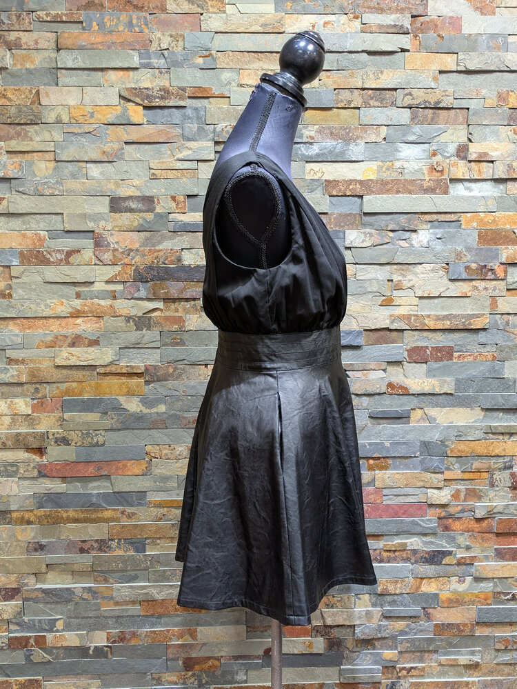 Black Formal Fit & Flare Dress, Size S