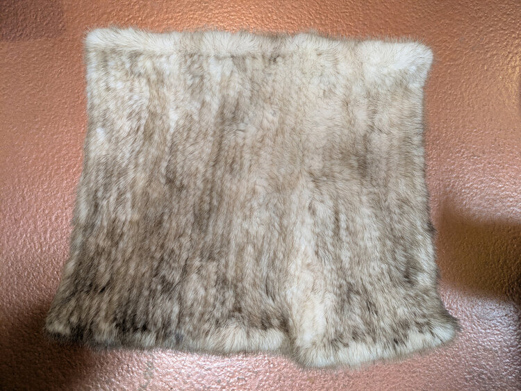 Autumn Haze Knitted Mink Cowl, Size O/S