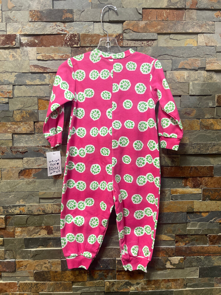 Pink Pomelo Print Coverall, Size 24M