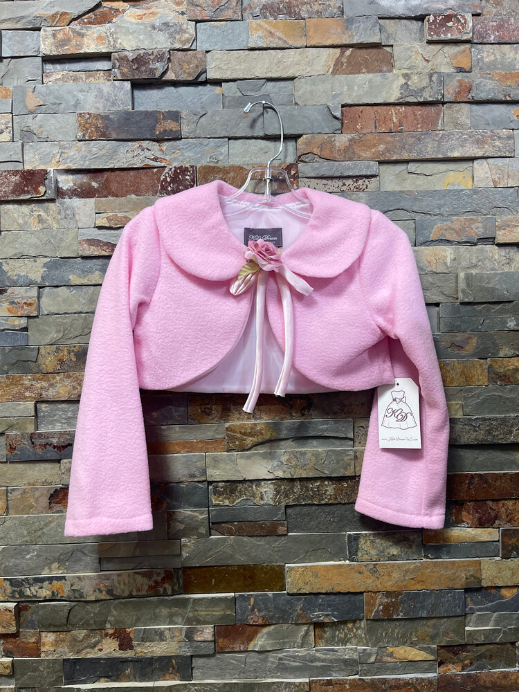 Pink Fleece Bolero for Girls