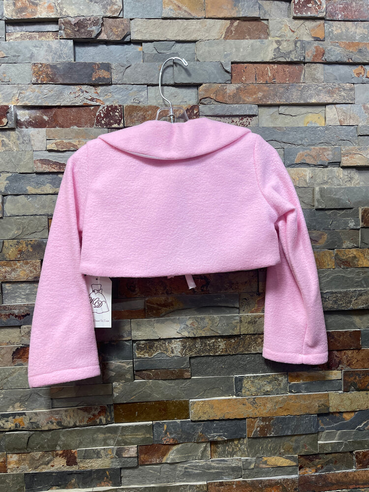 Pink Fleece Bolero for Girls