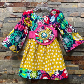 Multi-Colored  Fiesta Dress, Size 2T