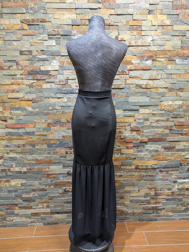 Black Long Skirt, Size 3x