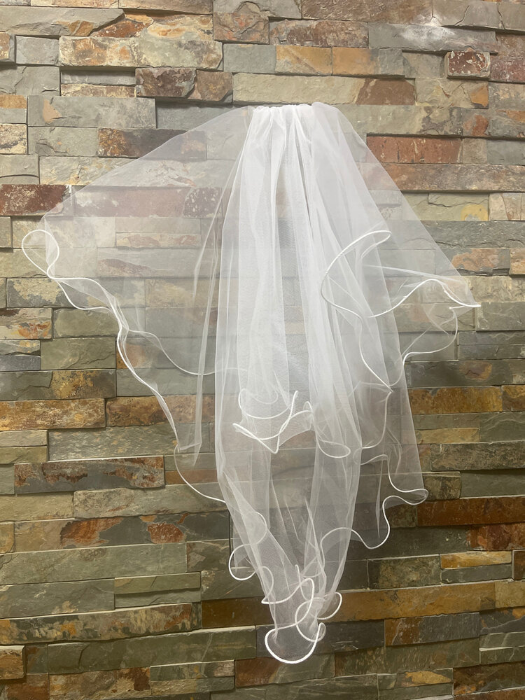 White Comb Communion Veil