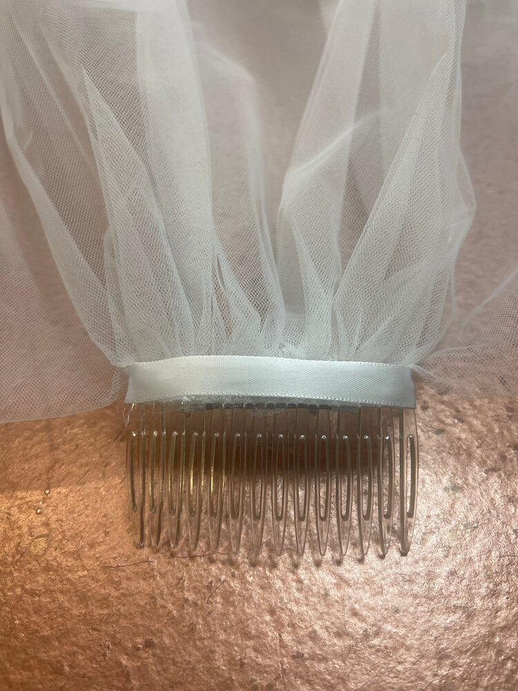 White Comb Communion Veil