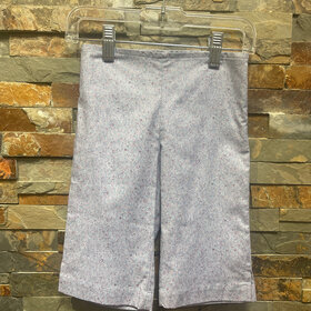 Purple Floral Peddle-Pushers, Size 4