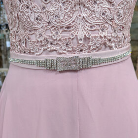 Silver Studded Accessory Belt, Size O/S