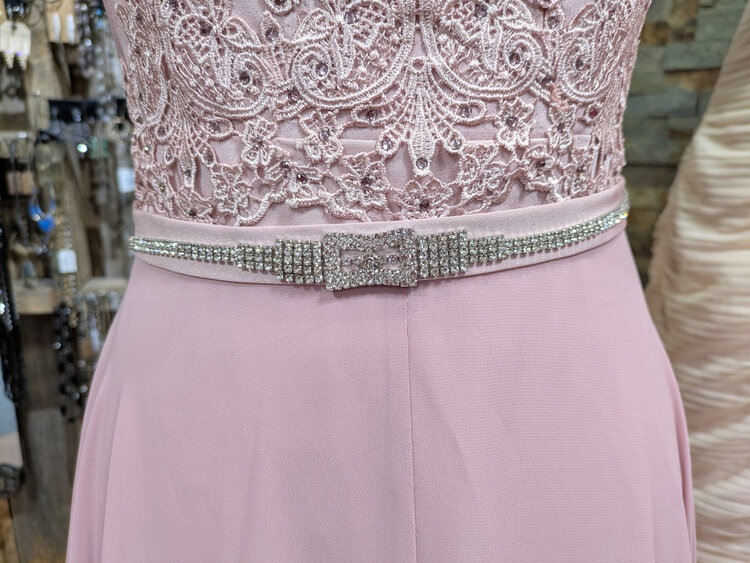 Silver Studded Accessory Belt, Size O/S