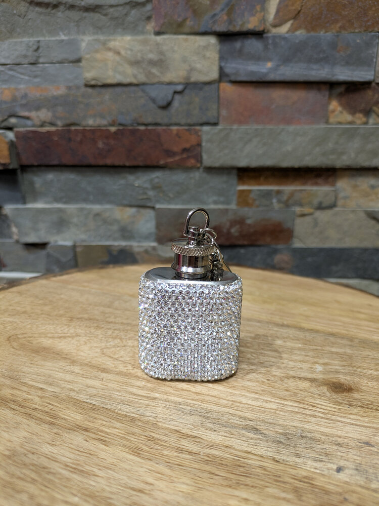 Silver Studded Mini Party Flask