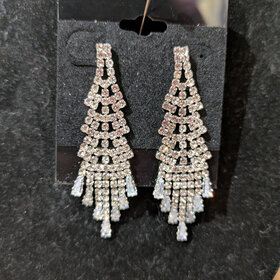 Silver Chandelier Drop Earrings