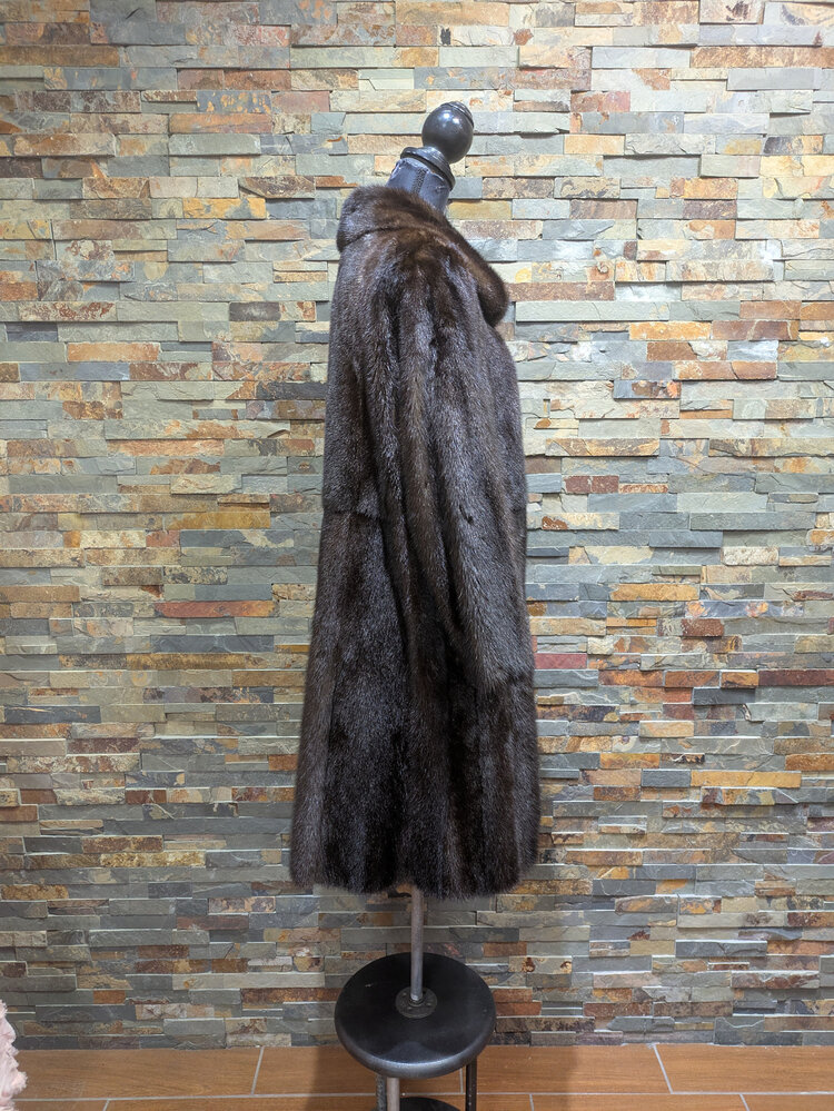 KARL LAGERFELD Karl Lagerfeld Medium Brown Mink w/ Straight Sleeves, Size M/L