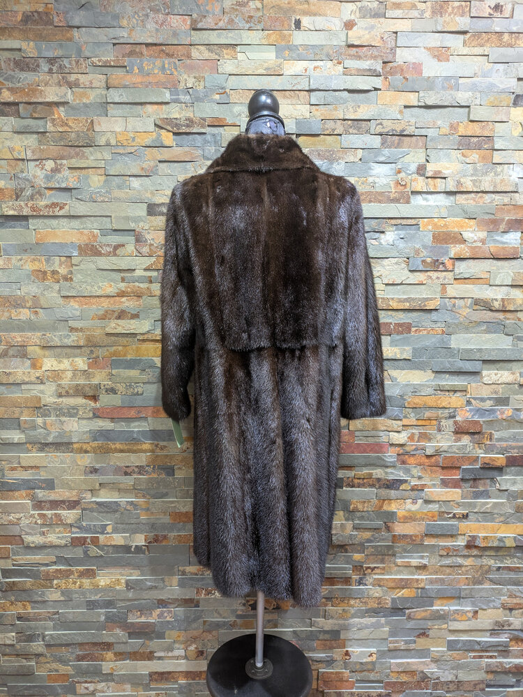 KARL LAGERFELD Karl Lagerfeld Medium Brown Mink w/ Straight Sleeves, Size M/L