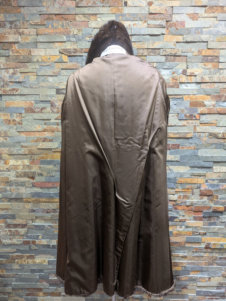 KARL LAGERFELD Karl Lagerfeld Medium Brown Mink w/ Straight Sleeves, Size M/L