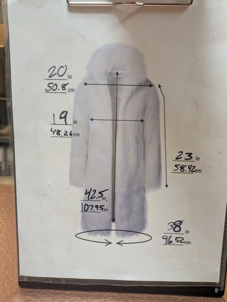 KARL LAGERFELD Karl Lagerfeld Medium Brown Mink w/ Straight Sleeves, Size M/L