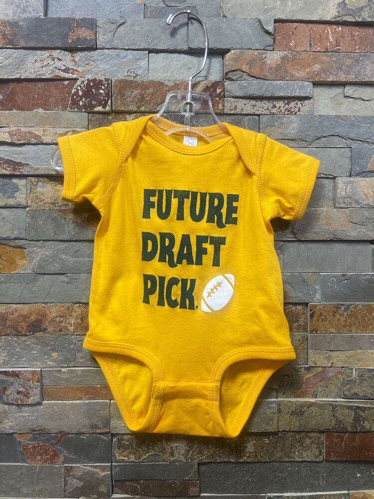 Gold Future Draft Pick Onesie