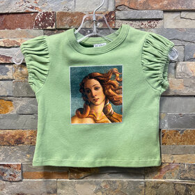 Celery Venus Short Sleeve Top, Size 4