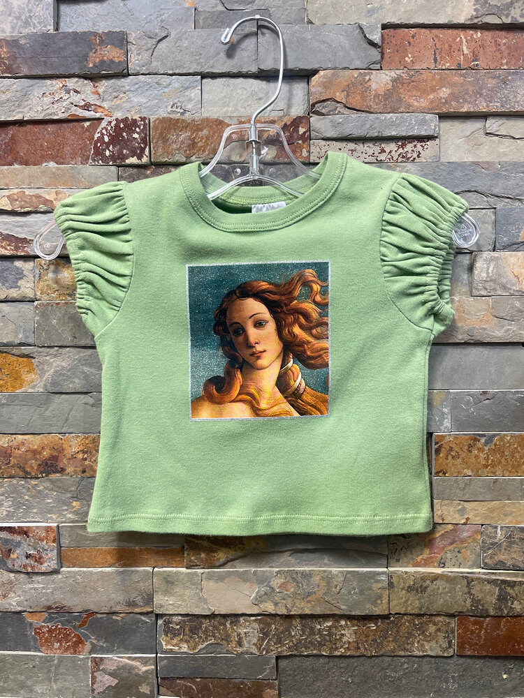 Celery Venus Short Sleeve Top, Size 4