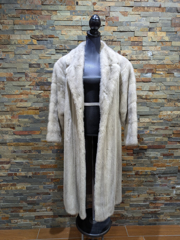 Lavender Mink Coat w/ Spiral Sleeves, Size L
