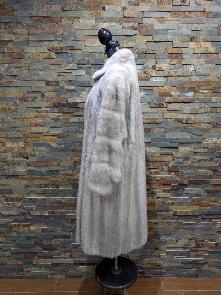 Lavender Mink Coat w/ Spiral Sleeves, Size L