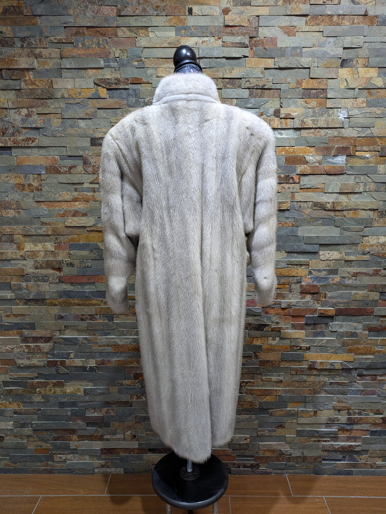 Lavender Mink Coat w/ Spiral Sleeves, Size L