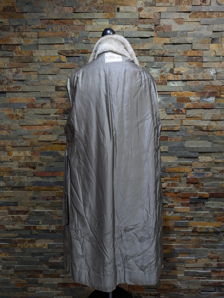 Lavender Mink Coat w/ Spiral Sleeves, Size L