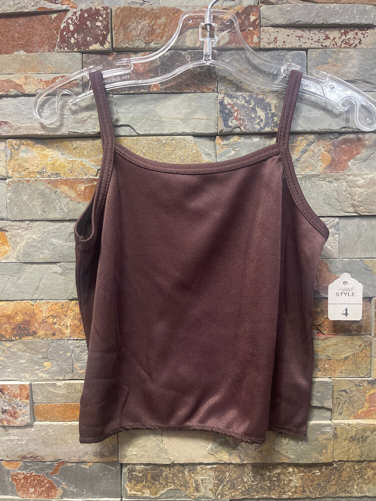 Brown Spaghetti Strap Tank, Size 4
