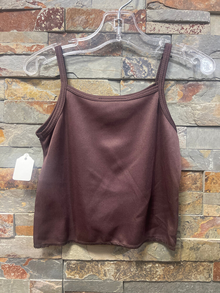Brown Spaghetti Strap Tank, Size 4