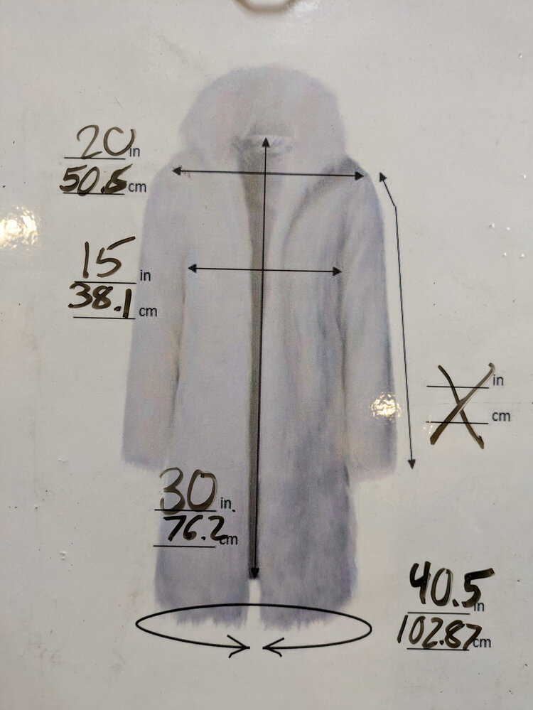 Mahogany Mink Vest, Size XL