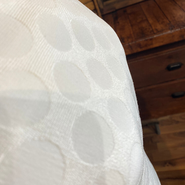 White Polka Dot Sheath Dress, Size S