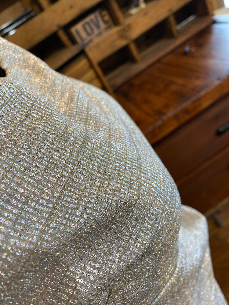 Ralph Lauren Silver Glitter Dress, Size S