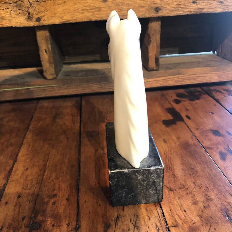 White Horse Tabletop Sculpture