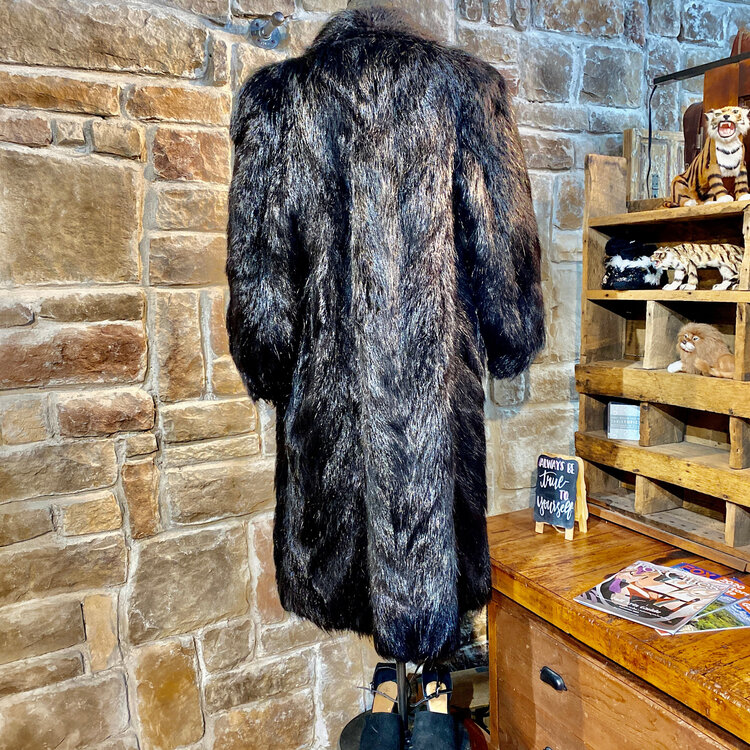 Black Nutria Section Jacket, Size L