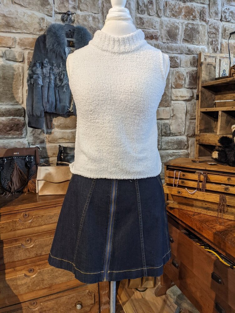 C+D+M Chenille Sleeveless Knitted Top