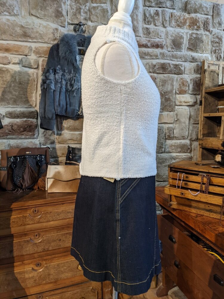 C+D+M Chenille Sleeveless Knitted Top