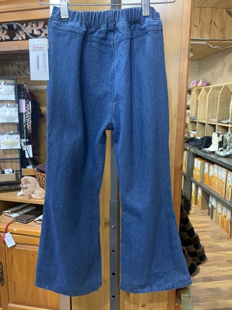 Blue Denim Bell Bottom Pant