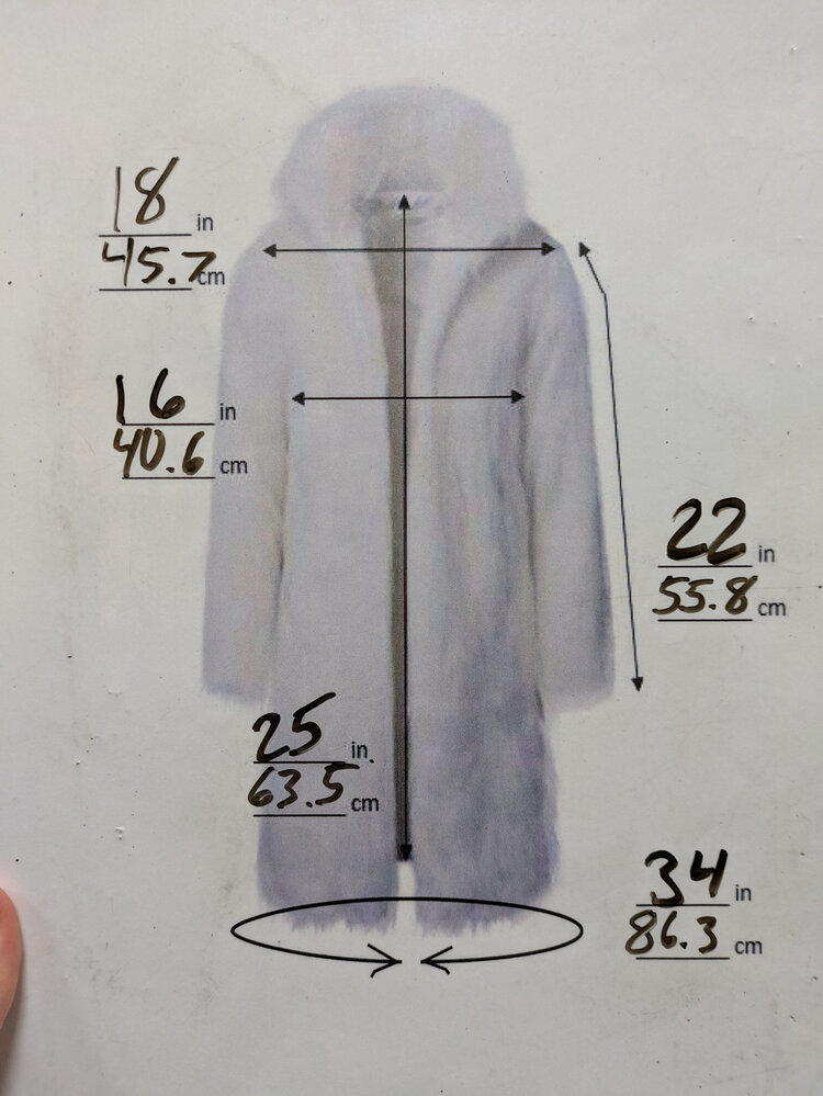 Raccoon Jacket w/ Tie Waist, Size S